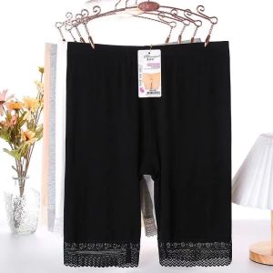 Safety Shorts Womens Summer Thin Modal Base Layer Pants Anti-Light Five-Quarter Length Insurance Pants plus Size