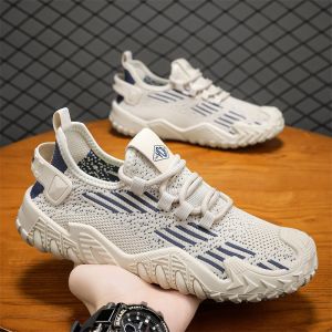 Giày Nam Flyknit Thoáng Khí Nhẹ Đế Mềm