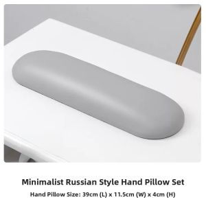 High-End Russian Style Nail Art Kit Leather Hand Pillow Set Black White Grey Non-Stick Dirty Tools for Beauty Makeup
