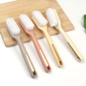 Multi-Functional Soft Bristle Shoe Brush Long Handle Clothes Cleaning Brush Non-Damaging for Home Use And Shoe Cleaning