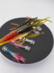 1PC 10cm/9.5g Mồi Câu Tôm Mềm Phát Sáng Trong Bóng Tối & Mồi Câu Jig Dành Cho Nước Mặn & Nước Ngọt Mồi Câu Cá Chân Thực Cho Cá Vược Cá Hồi