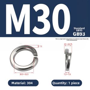 BAIRUITE | Stainless Steel Spring Washers Heavy Duty 304/316