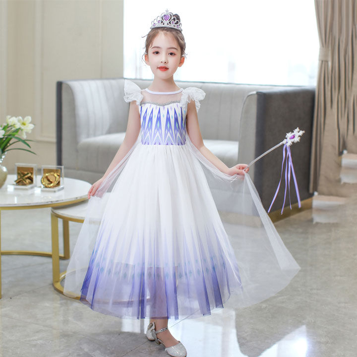 Váy Cho Bé Gái In Hình Công Chúa Elsa Và Anna Siêu Dễ Thương Mặc Đi Học, Đi  Chơi | Lazada.vn