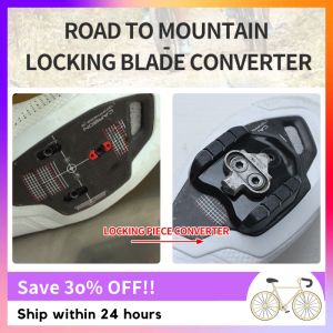 Bicycle Locking Pedal Plate Adapter Converter Clipless For MTB Mountain Bike Pedal Shoes Adapter Cleats Bicycle Accessories