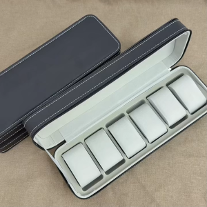 1pcs 6/10/12 Slots Portable Leather Watch Box Watch-Good Organizer Jewelry Storage Box with Zipper