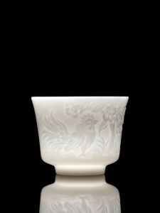SIFANGTING | Jadeite Ice Species Zodiac Carving Water Drinking Cup