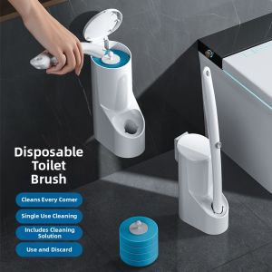 One-Time Use Dead Angle Free Lazy Peoples Toilet Brush