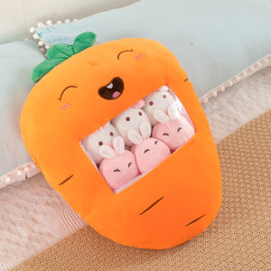 QIAOSHANG | Cute Fruit Snack Inspired Plush Toy Dinosaur Cat Pillow Gift for Girls