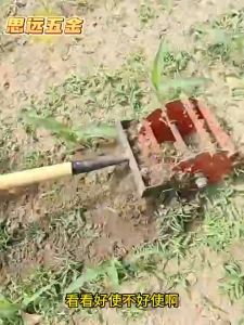 A391 หัวพรวนดิน พลั่วฟันเลื่อย จอบพรวนดิน พลั่วหนา กำจัดวัชพืช จอบดันมือ เครื่องคลายดิน