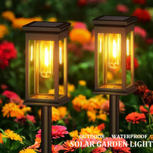 【Local Delivery】Hiberry Solar Lawn Lamp Led Tungsten Light Outdoor Waterproof Inserted Garden Decorative for Courtyard