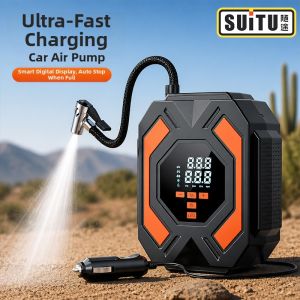 Portable Car Tire Inflator with Pressure Gauge