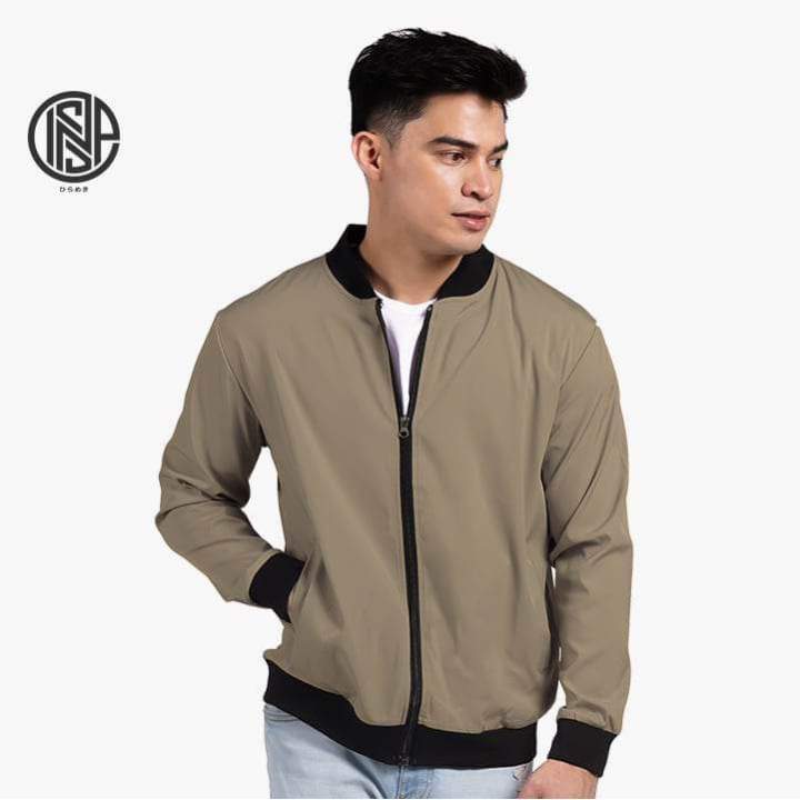 INSPI BOMBER JACKET UNISEX KOREAN FASHION ZIPPER TYPE | Lazada PH