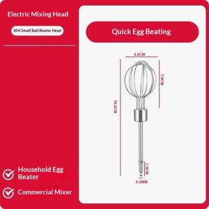 【A】New Stainless Steel Egg Beater 12 Wire Eggs Frother Handmade Dessert Supplies For Whisking Beating Stirring