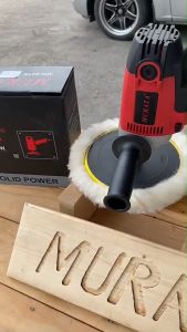 Murata เครื่องขัดเงารถ เครื่องขัดเงา รุ่น MR-9218-A เส้นผ่าศูนย์กลาง 180 มม. กำลังไฟ 860 วัตต์ อุปกรณ์เสริม 4 ชิ้น