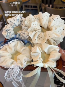 【VanHariacc】สไตล์เกาหลีลําแสงโบว์เชือกผมผู้หญิงขนาดใหญ่ลําไส้ผมห่วงผูกยางรัดผมเครื่องประดับผม