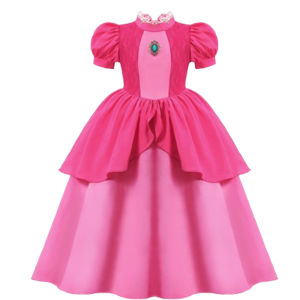 2025 ใหม่พีชชุดเจ้าหญิงสาวเครื่องแต่งกายคอสเพลย์ภาพยนตร์เครื่องแต่งกายสาว Carnival Party ชุดแฟชั่นชุดพีชชุด