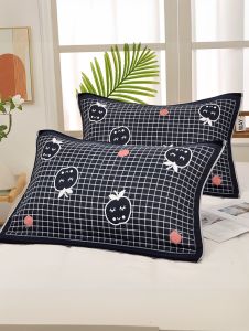 Pure Cotton Pillowcases Thickened Breathable Sweat Absorbent Pair Set for Home Use Suitable for Students Bedding Accessories