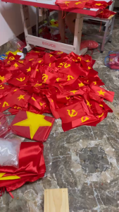 Cờ Dây Sao Đảng - Cờ Dây Tổ Quốc Vải Phi Bóng Chịu Nắng Mưa Kích Thước 10m Gồm 20 Lá In 2 Mặt