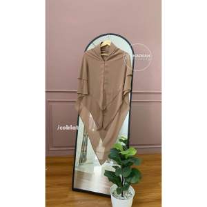 Jilbab Khimar Instan Soft Pad Antem Bahan Cerutty Babydoll Ghaniyya (By Khadijah)