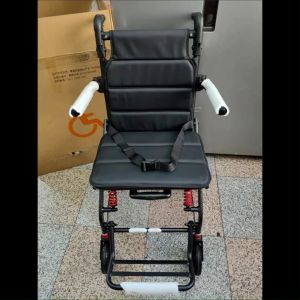 Foldable wheelchair foot strap portable trolley travel wheelchair for the elderly aluminium Conveni Lightweight Foldable Wheelchair for Elderly - Portable Travel Trolley with Transportation Safety