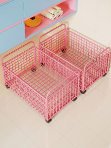 evesigar | Mobile Under Vanity Storage Dirty Laundry Basket