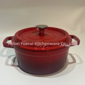 Cast Iron Enamel Pot for Home Cooking with Coating Electromagnetic and Gas Compatible
