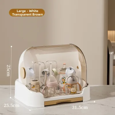 YINGBAOHONG | Dust-proof and Water-draining Storage Box Bottle and Utensil Organizer
