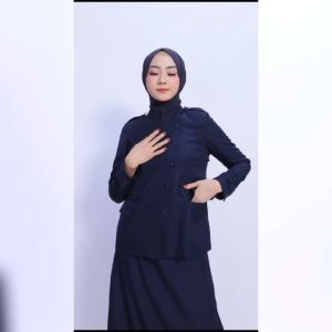 Seragam Guru ASNPNS Biru Dongker & Rok A PDH Wanita