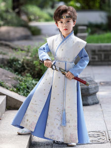Elegant Childrens Hanfu Traditional Chinese Costume Boys New Style Fashionable Nursery School Spring Autumn High End Tang Suit