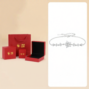 YANGCHUANGSHISHANG | Lucky Star S925 Silver Bracelet for Girls
