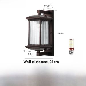 New Chinese Style Solar Powered Outdoor Lights Waterproof Outdoor Wall Lamps Vintage Wall Lights for Villa Corridor Garden Courtyard Balcony