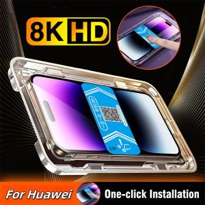One Click Installation Privacy Tempered Glass For Huawei Nova 5T 7 7i 8i 9 10 11 12 Se 11i 12i 12s 13 13i 14 14i 15 Pro Max Y61 Y70 Y71 Y72 s Y73 Y74 Y90 Y91 Y7a Y6P 2020 Y9 Prime 2019 Y9S P30 P40 P50 Mate 30 Full Cover HD Clear Anti Spy Screen Protector