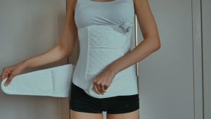 Bmama Postpartum Abdominal Belly Binder Recovery Belt Support Bengkung Bersalin Lifting Slimming