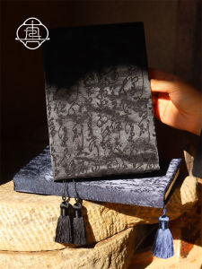 New Chinese Style Calligraphy Handmade Cloth Book Cover Zhenwei Huizong Cursive Script A5A6 Notebook Journaling Planner Cover