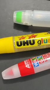 GLUE CAIR / UHU HAPPY GLUEE / Chunbe Water Glue / Gam Alat Tulis Elite Rolle / Elite 快乐胶笔50 毫升 / 胶水