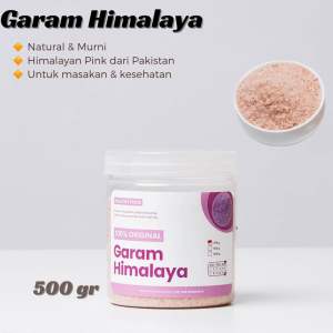 GARAM HIMALAYA PINK PAKISTAN 500gr Himalayan Salt Ping Garem Asli Pakistan Herbal Kesehatan