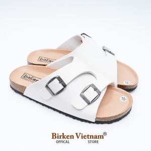 Dép Đế Trấu BIOLINE Official Quai Da Pu Nguyên Tấm Hai Lớp Lót Pu Kem Chống Nước - PUK19