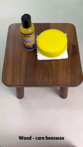 Natural Beeswax & Orange Oil Wood Conditioner 120ml Bees Wax Furniture Polish and Cleaner Wood Care Beeswax with Orange Oil Wood Polish Moisturizes Waterproofs Prevents Crack