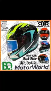 RXR 691A-R3 DUAL VISOR FULL FACE HELMET WITH ICC (BPS) SIZE 59-60CM 62-64CM LARGE & XL