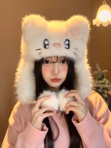 XINDONGXINGQIU | Cute Cat Ears Warm Winter Hat Fur