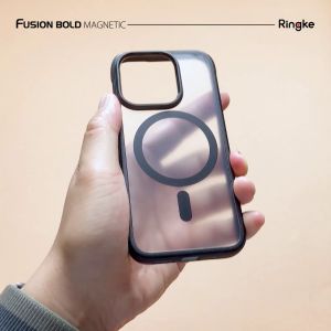 Ringke Fusion Bold Mag Matte Compatible with iPhone 15 Pro Max Case Cover Hard Back Shockproof Soft TPU Bumer