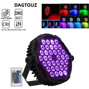 DAGTOUZ 36LED RC DMX512 Đèn Sân Khấu Cho DJ Disco Đám Cưới Ngày Lễ Par Light Bar Club Môi Trường Xung Quanh Chiếu Sáng Nền 220V