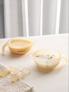 Beeshum | Baby Feeding Bowl Silicone Soft Beak Design