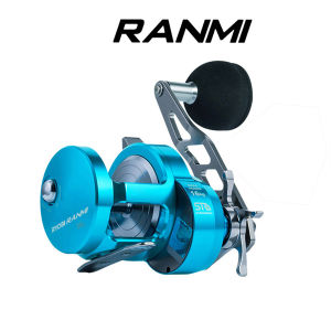 RYOBI RANMI Slow Jigging Wheel Max Drag 16KG 8+1BB Metal Boat Saltwater Round Baitcasting Fishing Reel