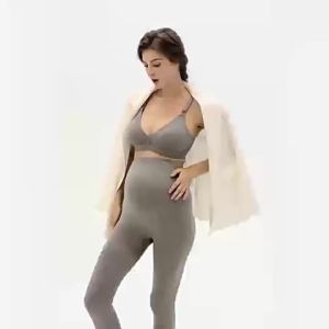 Elastic High Waist Maternity Leggings Skinny For Pregnant Women Belly Support Postpartum Leggins Body Shaper Fitness Trousers