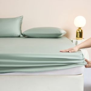 100% Lenzing Tencel Cooling Fitted Sheet - Queen/King | Cool Soft Breathable for Hot Sleepers