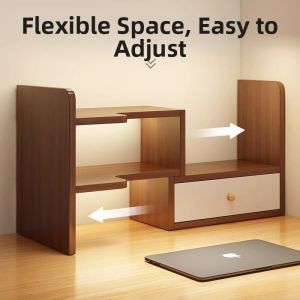 Desk Organizer Rack Multilevel Adjustable Storage