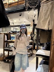 CUTEioi Heavyweight Embroidered Silk Wool Womens Cover up Sweater Summer Season Moisture Wicking Long Sleeve round Neck Top