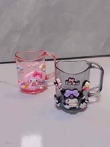 AODUOYAYA Sanrio Kid Toothbrush Set Kuromi Melody Cute Design Toiletry Set Holder Oral Care Kit for Children