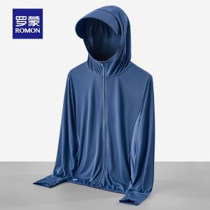 ROMON | Romon Summer Outdoor Ultrathin Ice Silk Sun Protection Clothing Breathable UV Protection Fishing Sportswear For Men And Women